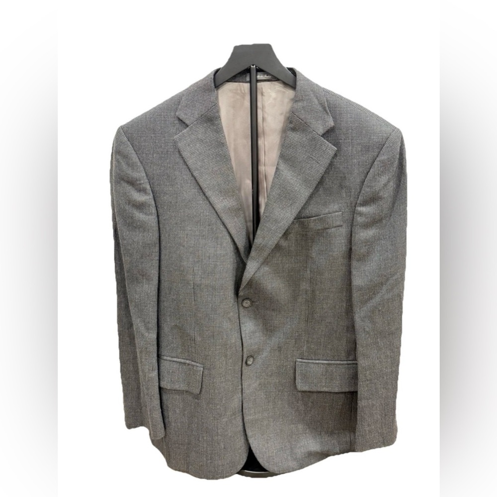 Oscar De La Renta 100% Lambswool Gray Men's Sports Jacket Blazer 42